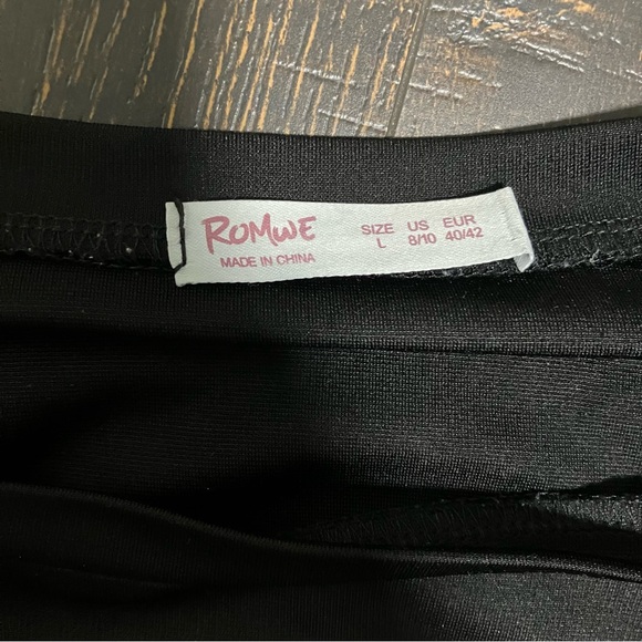 RomWe | Black crop long sleeve sweater - Picture 9 of 9